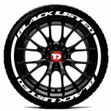 Black Listed Tyre Sticker (letter + strip)